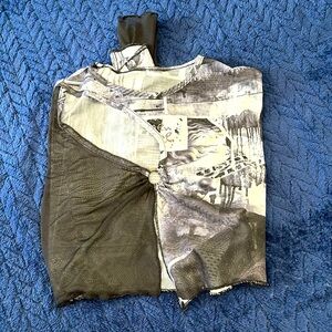 See thru long sleeve top